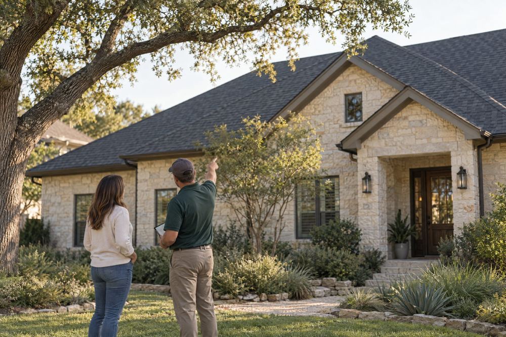 Roof consultation at a Central Texas home